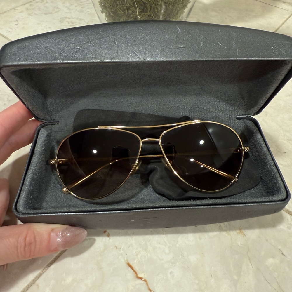 22K Gold Electroplating David Yurman Aviator DY039 Waverly Sunglasses